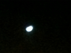 first photo of waxing crescent moon